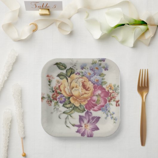 Extravagant Pappteller (Hochzeit)
