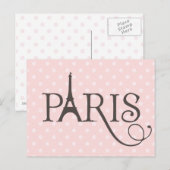 Extravagant Paris Postkarte (Vorne/Hinten)