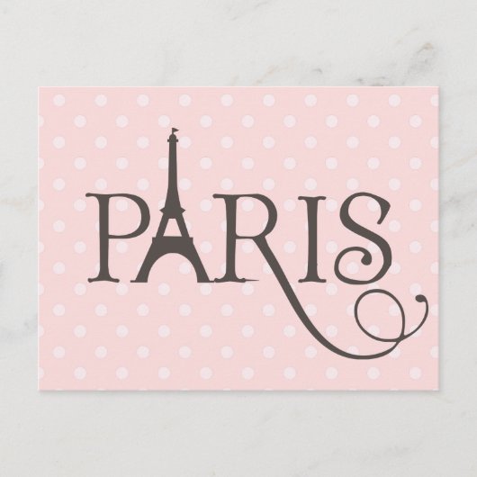 Extravagant Paris Postkarte (Vorderseite)