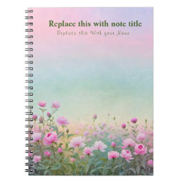 Extravagant Pastell Floral Notebook Notizblock