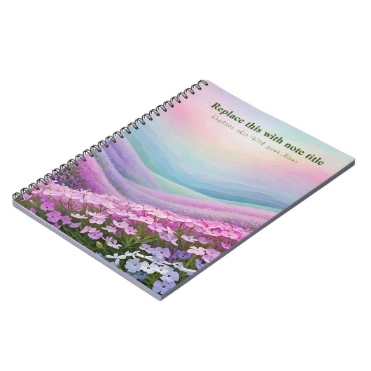 Extravagant Pastell Floral Notebook Notizblock (Linke Seite)