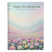 Extravagant Pastell Floral Notebook Notizblock (Vorderseite)