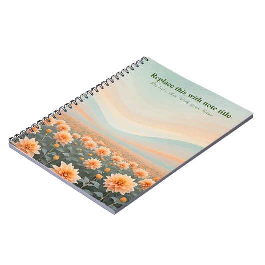 Extravagant Pastell Floral Notebook Notizblock (Linke Seite)