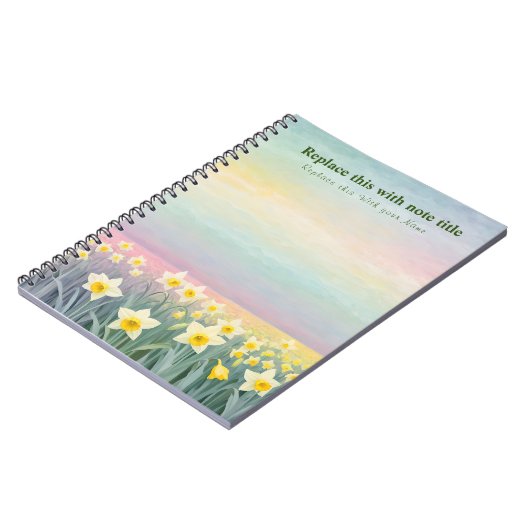 Extravagant Pastell Floral Notebook Notizblock (Linke Seite)