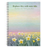 Extravagant Pastell Floral Notebook Notizblock (Vorderseite)