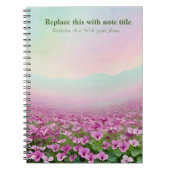 Extravagant Pastell Floral Notebook Notizblock (Vorderseite)