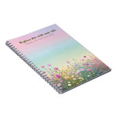 Extravagant Pastell Floral Notebook Notizblock (Rechte Seite)