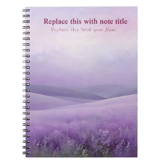 Extravagant Pastell Floral Notebook Notizblock (Vorderseite)