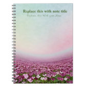 Extravagant Pastell Floral Notebook Notizblock (Vorderseite)