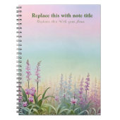 Extravagant Pastell Floral Notebook Notizblock (Vorderseite)