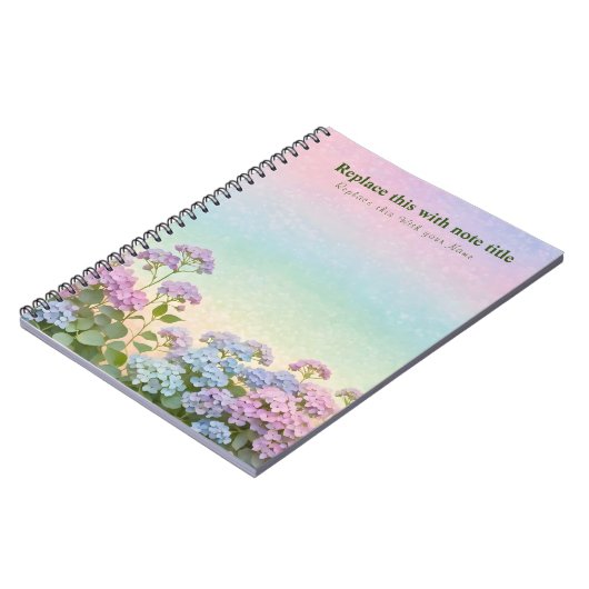 Extravagant Pastell Floral Notebook Notizblock (Linke Seite)