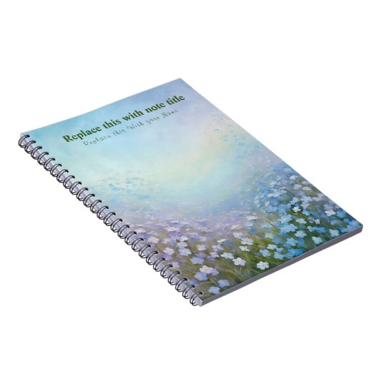 Extravagant Pastell Floral Notebook Notizblock (Rechte Seite)