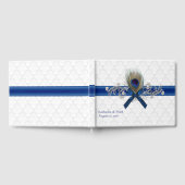 Extravagant Peacock Feather Wedding Guest Book Gästebuch (Voll)