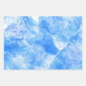 Extravagant Pink Blue Alcohol Ink Art Geschenkpapier Set (Vorderseite 2)