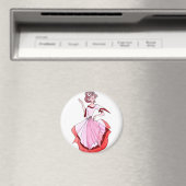 Extravagant Pink Dancer Magnet (In Situ (Geschirrspüler))
