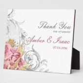 Extravagant Pink Floral Wedding Vielen Dank für Ih Fotoplatte (Seite)