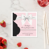 Extravagant Pink Glam Elegante Perlen Tiffany Baby Serviette (Beispiel)