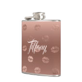 Extravagant Pink Kisses Flachmann (Links)