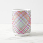 Extravagant Pink 'n Green Geometric Kariert Kaffeetasse (Mittel)