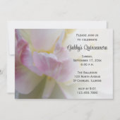 Extravagant Pink Tulip Quinceanera Einladung (Vorderseite)