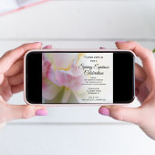 Extravagant Pink White Tulip Frühling Equinox Feie Einladung