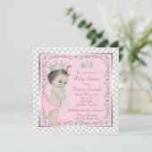 Extravagant Princess Baby Shower Einladungen (Stehend Vorderseite)