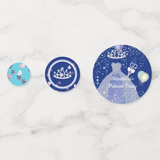 Extravagant Princess Party Table Confetti Konfetti (Vorderseiten)