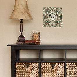 Extravagant Quadratische Wanduhr