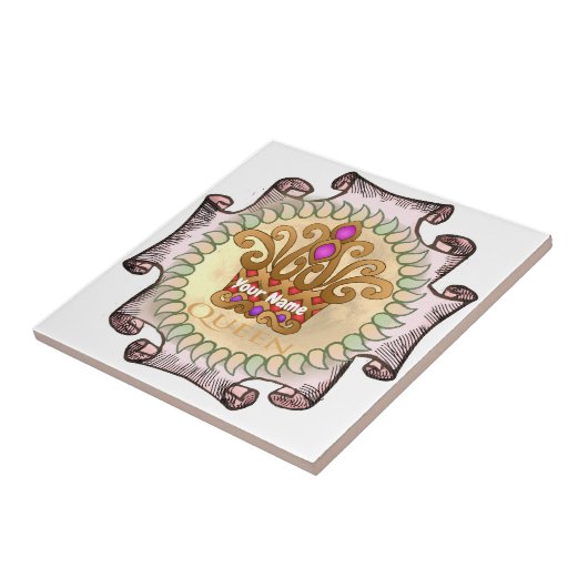 Extravagant Queen Crown Fliese (Seite)