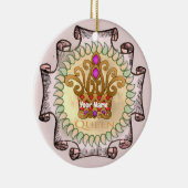 Extravagant Queen Crown Keramik Ornament (Rechts)