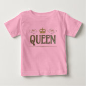 Extravagant Queen Lettering - Große Mittelalterlic Baby T-shirt (Vorderseite)