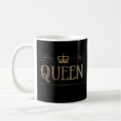 Extravagant Queen Lettering - Große Mittelalterlic Kaffeetasse (Links)