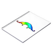 Extravagant Rainbow Mustache-Notebook Notizblock (Linke Seite)