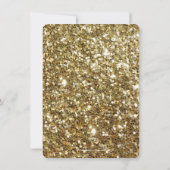 Extravagant Red Glitzer Bow Sweet 16 Party Einladu Einladung (Rückseite)