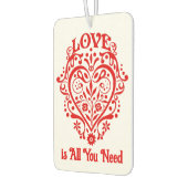 Extravagant Red Liebe Herz Personalisiert Autolufterfrischer (Links)