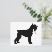 Extravagant Riant Schnauzer Postkarte (Stehend Vorderseite)