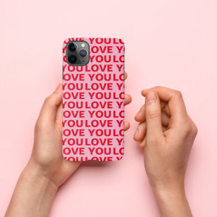 Extravagant Romantische Rot-Rot-Rosa-Liebe Ihr Mus iPhone 11Pro Max Hülle