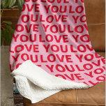 Extravagant Romantische Rot-Rot-Rosa-Liebe Ihr Mus Sherpadecke<br><div class="desc">Extravagant Romantische Rot-Rot-Rosa-Liebe Ihr Muster</div>