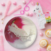 Extravagant rosa, bläserne, elegante Papierplatte Pappteller (Party)