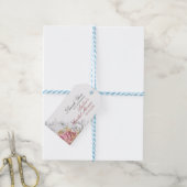 Extravagant rosa Brautparty Geschenkanhänger (Mit Garn)