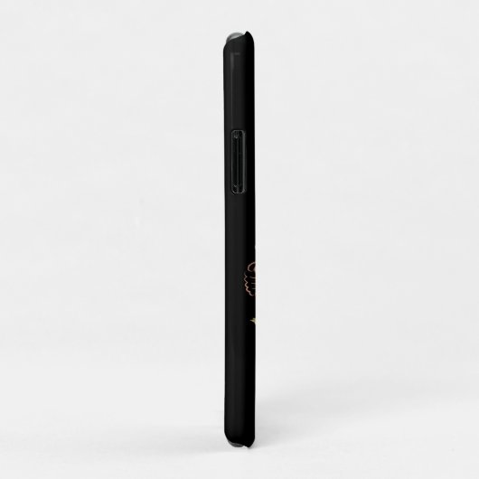 Extravagant rosa Glitzer Buchstabe B Case-Mate iPhone Hülle (Hinten/Rechts)