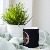 Extravagant rosa Glitzer Buchstabe D Kaffeetasse