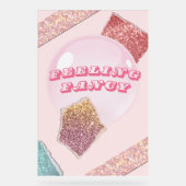 Extravagant rosa Party Poster (Vorderseite)