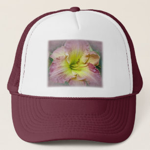 Extravagant rosa Taglilie Blossom Truckerkappe