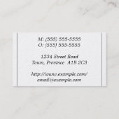 Extravagant, Script, Führungskraft-Visitenkarte Visitenkarte (Rückseite)