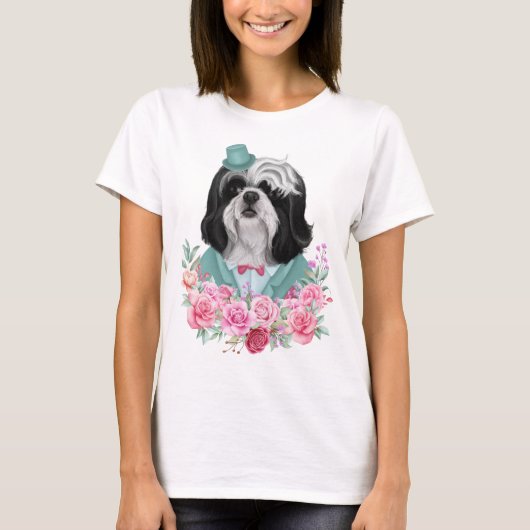Extravagant Shih Tzu T-Shirt (Vorderseite)