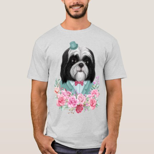 Extravagant Shih Tzu T-Shirt (Vorderseite)