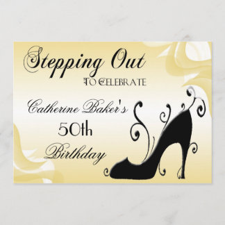 Extravagant Shoe 50. Geburtstagsparty Einladung