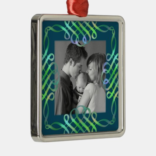 Extravagant Silbernes Ornament (Rechts)