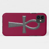 Extravagant Silver Ankh Case-Mate iPhone Hülle (Rückseite (Horizontal))